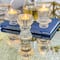 Kate Aspen® Assorted Vintage Ribbed Clear Glass Candlestick Candle Holder Set